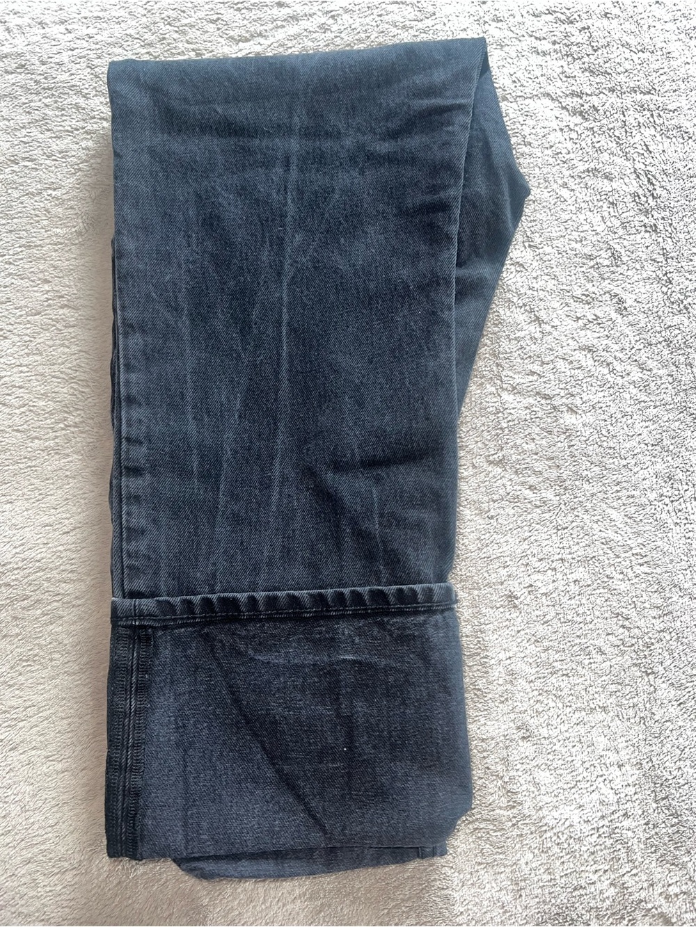 Reformation High-Rise Straight Jeans in Charcoal Gray - Picture 5 of 5